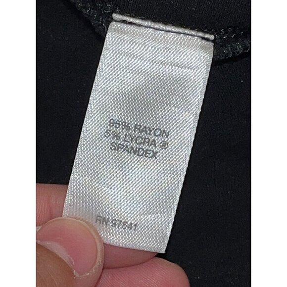 J. Jill Wearever Collection Black Sleeveless Stretch Flowy Mini Dress Women's Pe - Picture 8 of 9